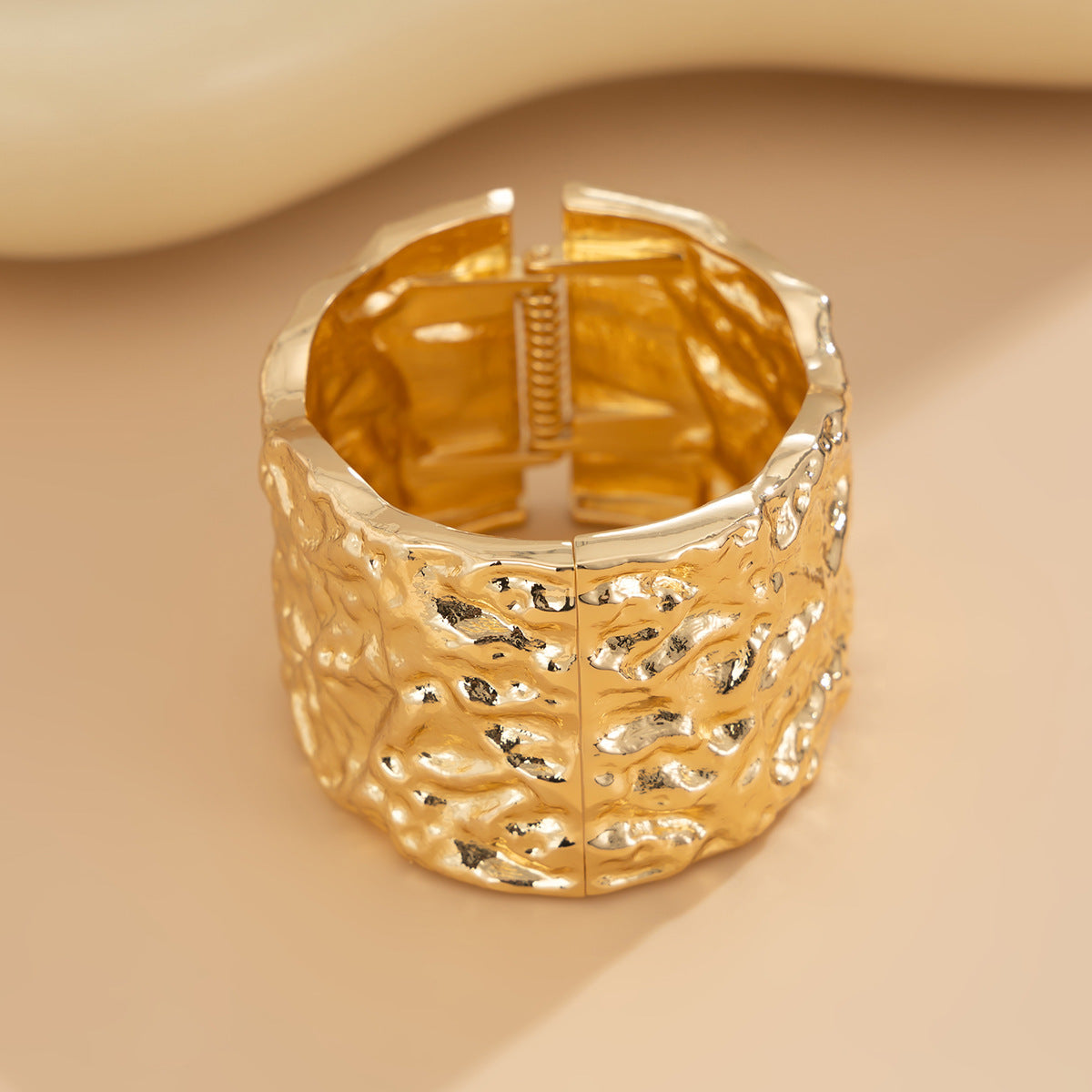 Planderful Vienna Verve Bracelet – Irregular Liquid Metal Texture