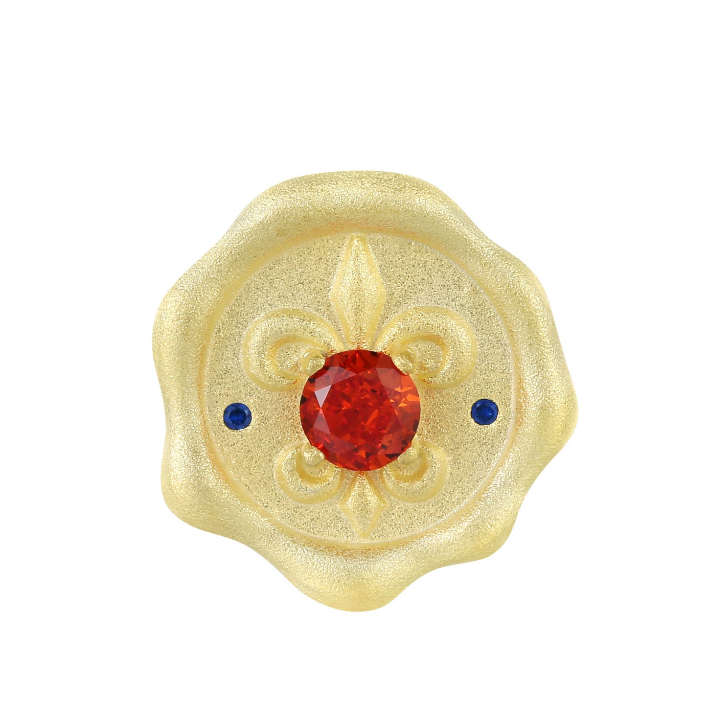 Planderful Everyday Genie Necklace – Elegant Frosted Flower Irregular Design