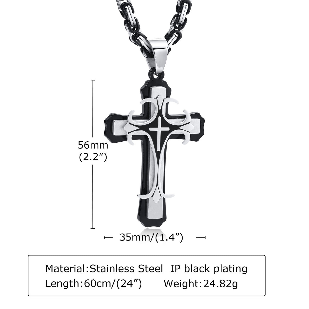 Layered Cross Jewelry — Necklaces & Bracelets