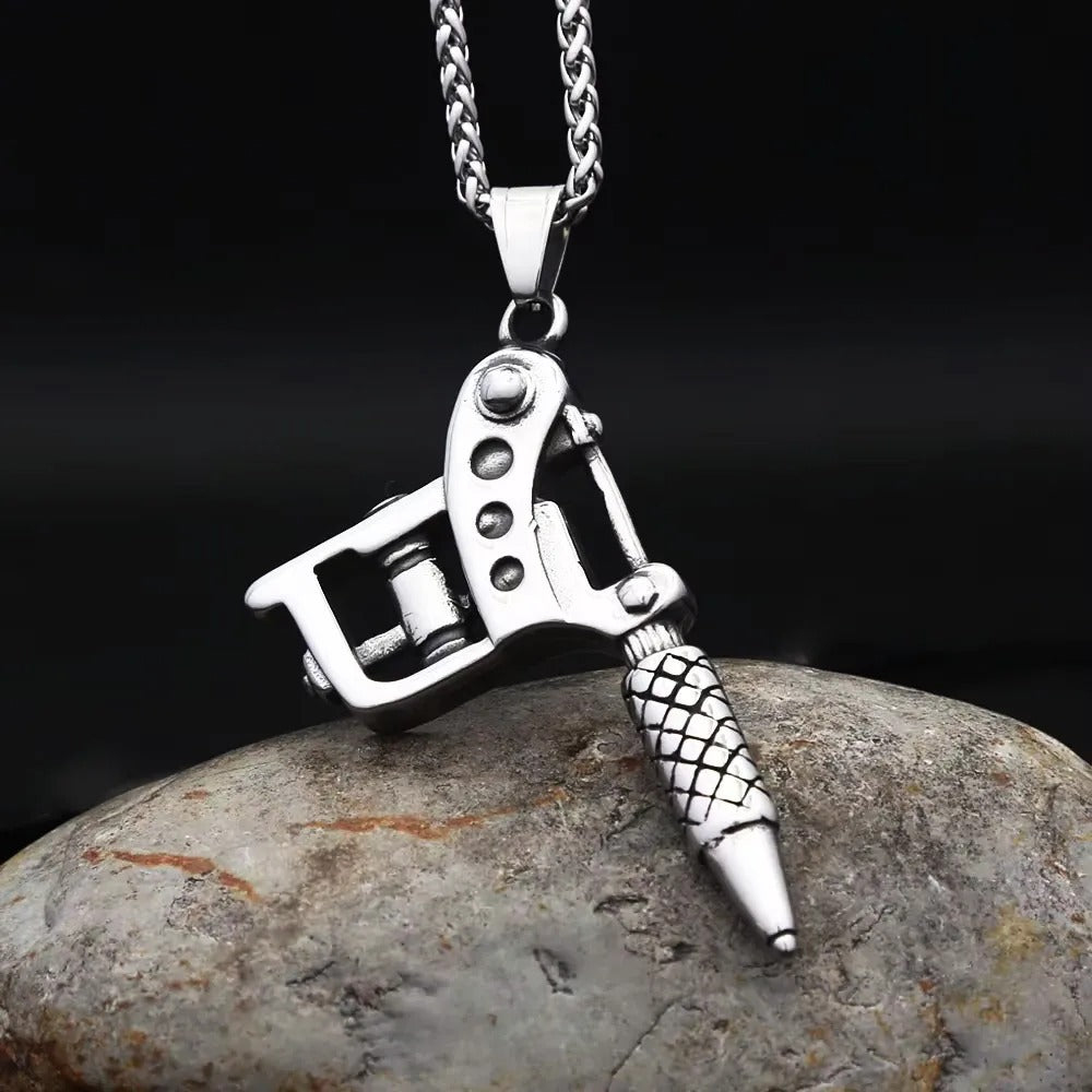 Punk Vintage Stainless Steel Men's Pendant Necklace