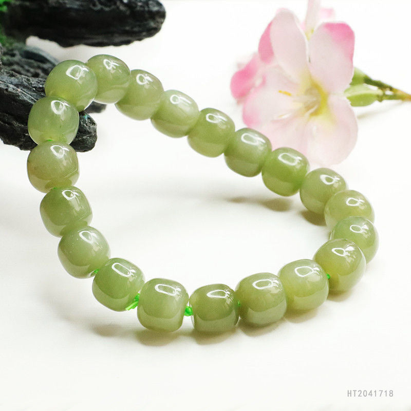 Hetian Jade Classic Vintage Bead Bracelet