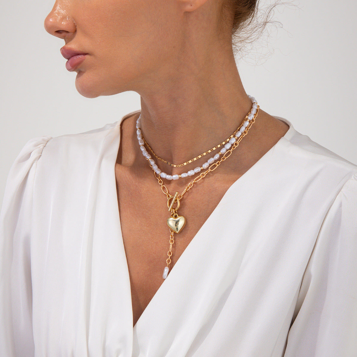 Planderful Vienna Verve Necklace – Fashionable Heart-Shaped Design