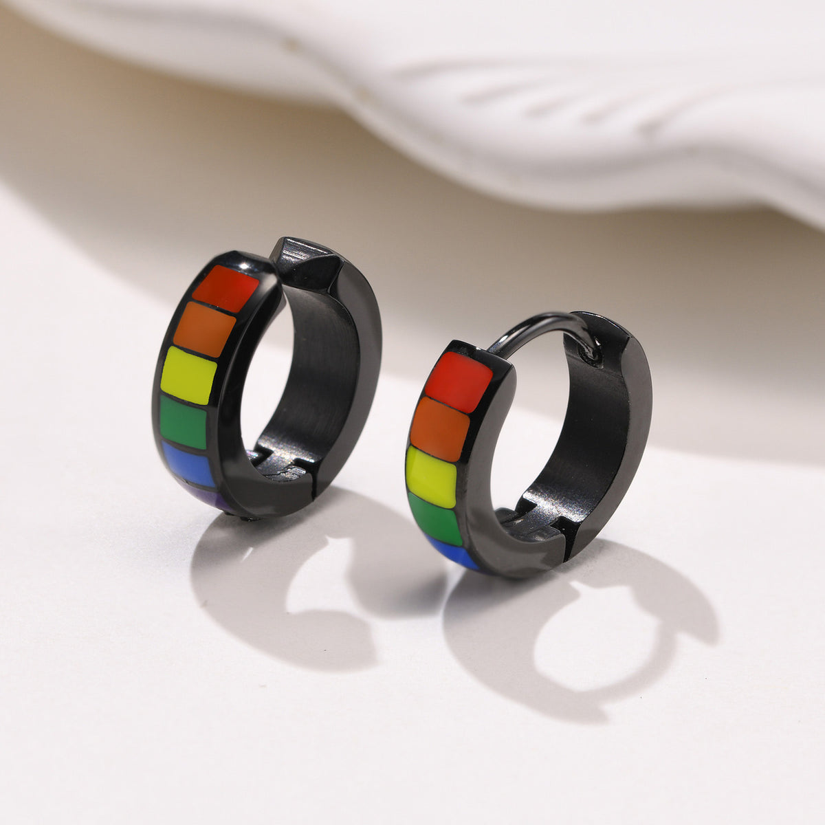 Single Earrings or Ear Cuffs — Black or Silver