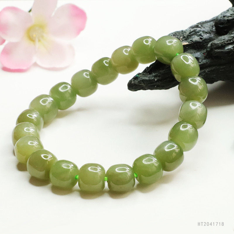 Hetian Jade Classic Vintage Bead Bracelet