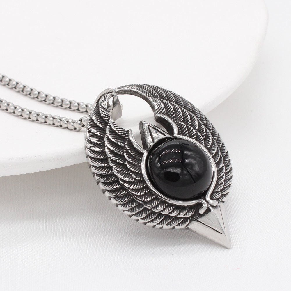 Eagle Pendant Titanium Steel For Men And Unisex Protection Statement Planderful Bold Retro