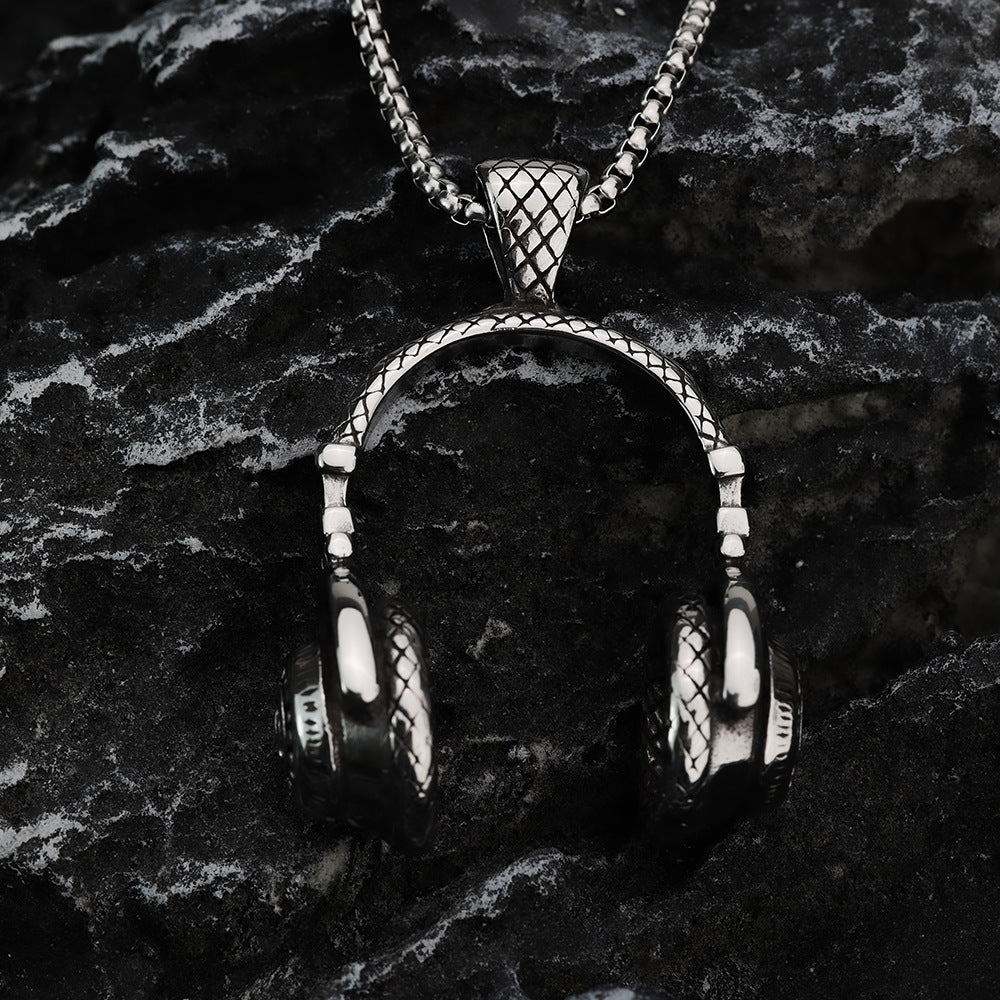 European And American Retro Stainless Steel Pendant Necklace For Men