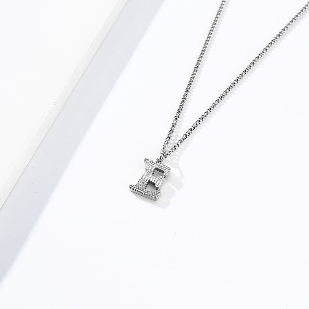 Planderful Everyday Genie Gold Plated Letter Surname Pendant For Couples Unisex Premium Magazine Style Jewelry