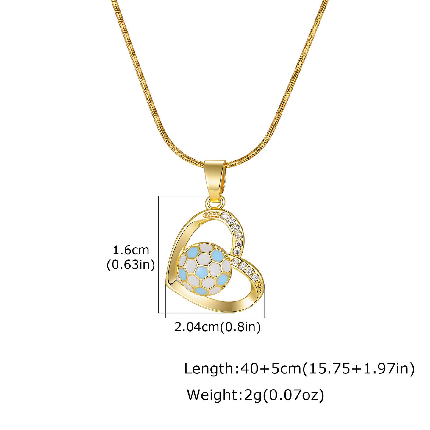 Hot-Selling World Cup Football Pendant Necklace In Europe & America – Copper Sports