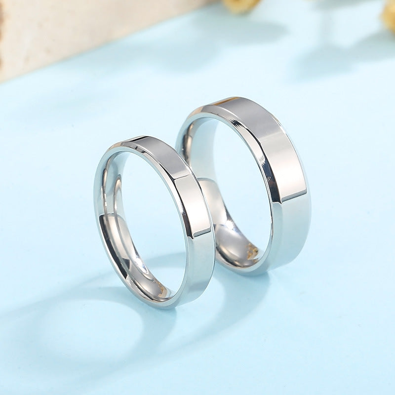 Korean With The Same Stainless Steel Ring, Harajuku Cold Wind Smooth