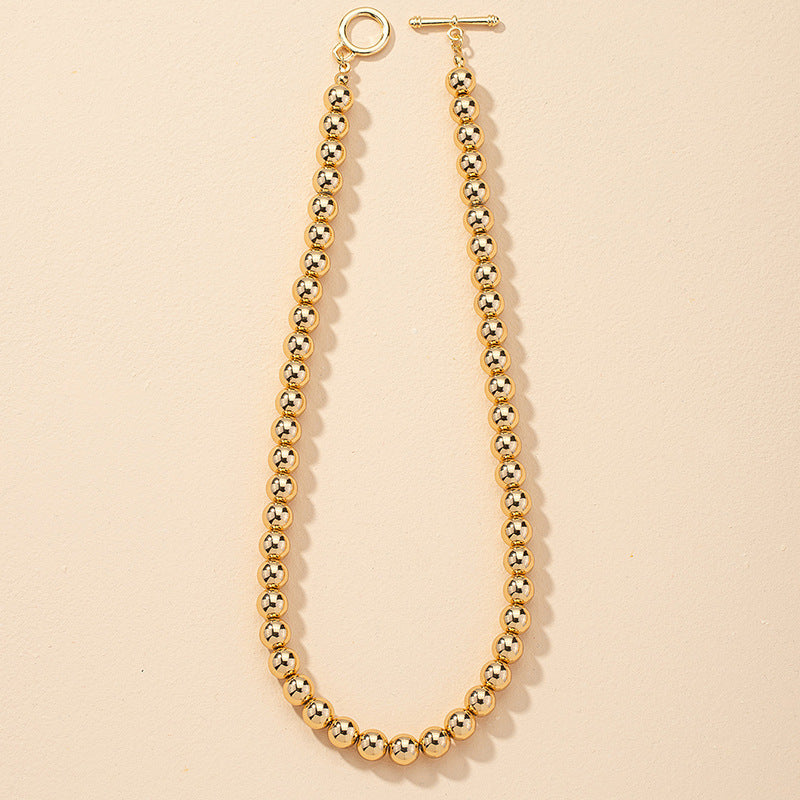 European and American Fashion Metal Beads Necklace - Vienna Verve Collection