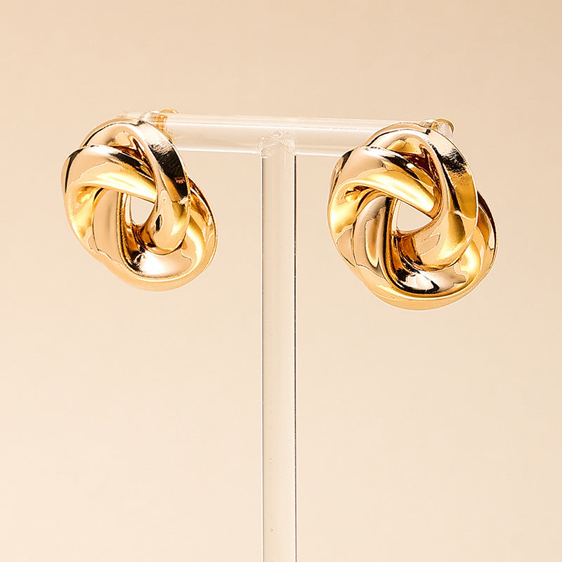 Planderful Vienna Verve Earrings – Retro Twisted Design