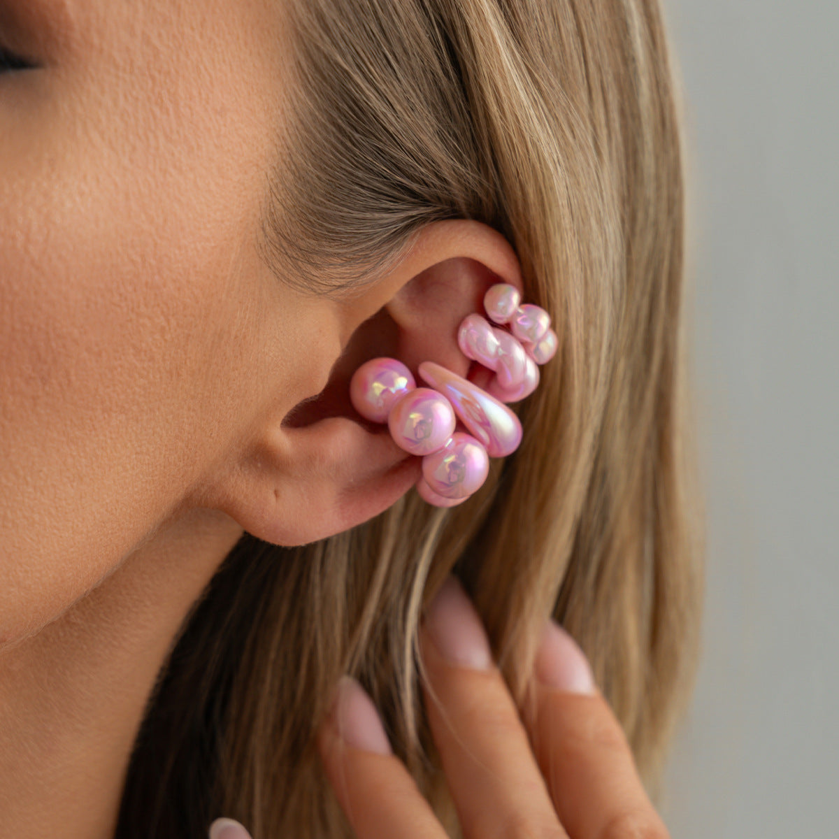 Planderful Vienna Verve No Piercing Clip On Ear Bone Earrings Set With Star Bead