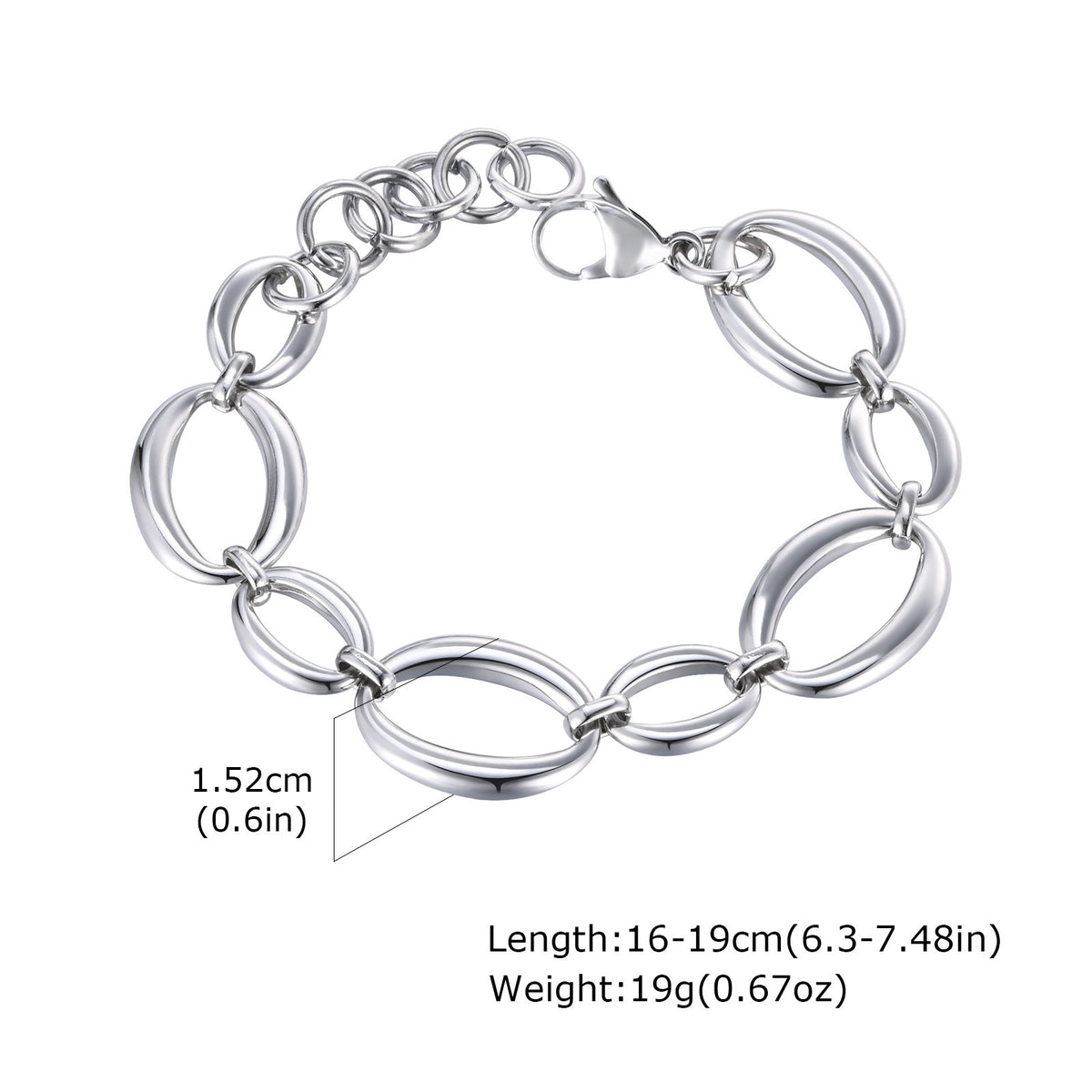 Simple And Stainless Steel Bracelet Unisex