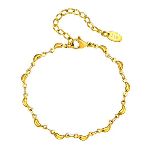Gold-Plated Stainless Steel Bracelet Unisex