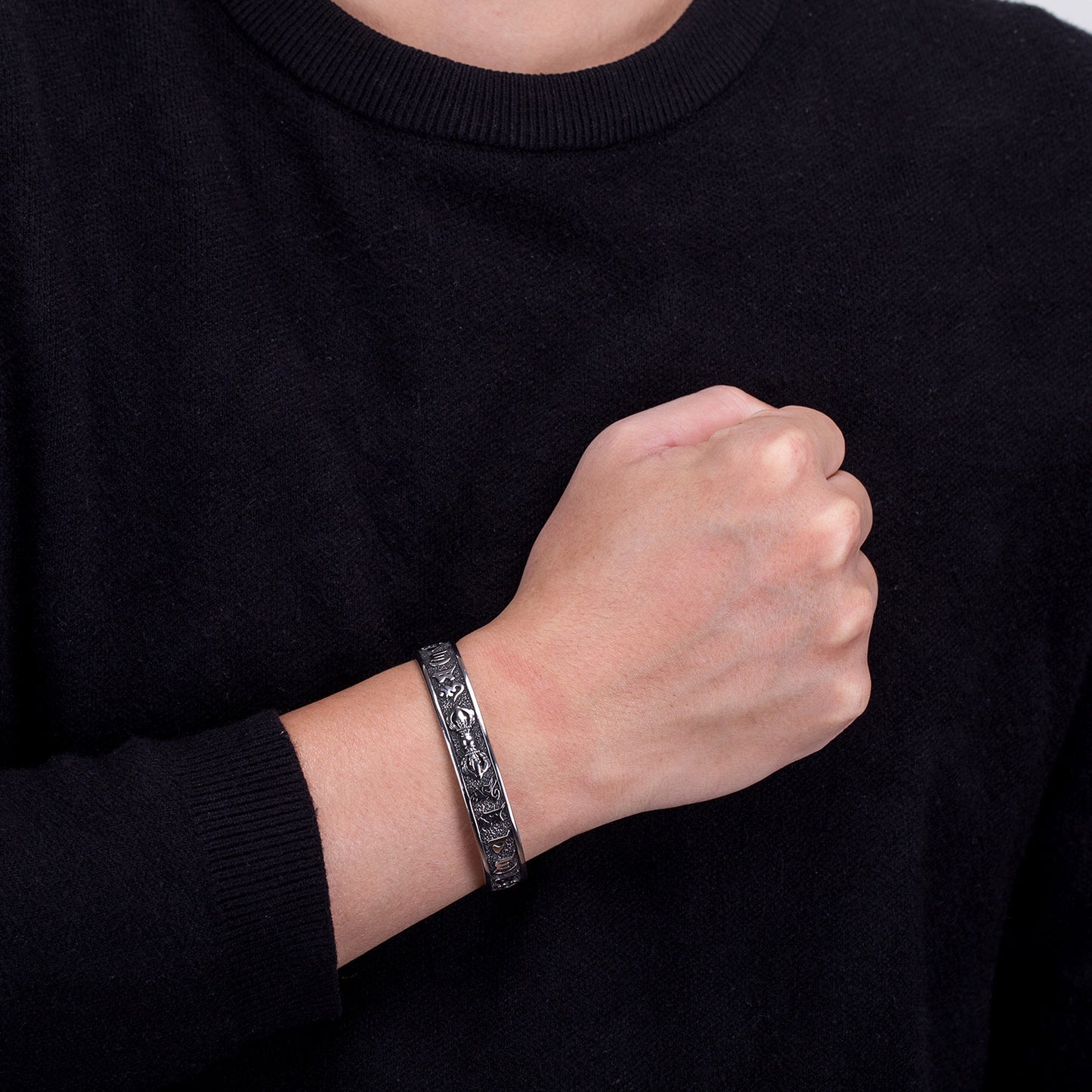 Steel Bracelet – Vintage Daming Mantra Everyday Genie Collection For Men Gift Box