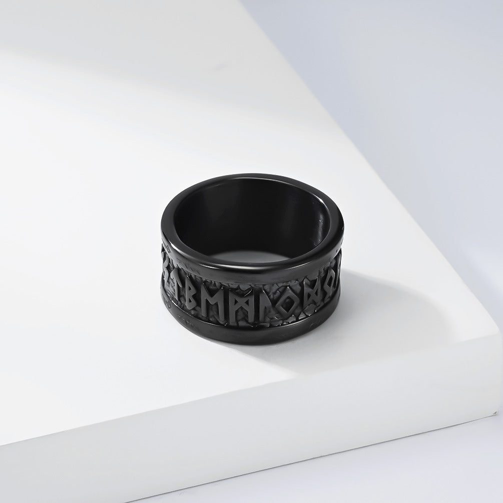 Viking Rune Ring Luhn Symbol Nordic Style By Planderful Collection Unisex Travel Jewelry For Men
