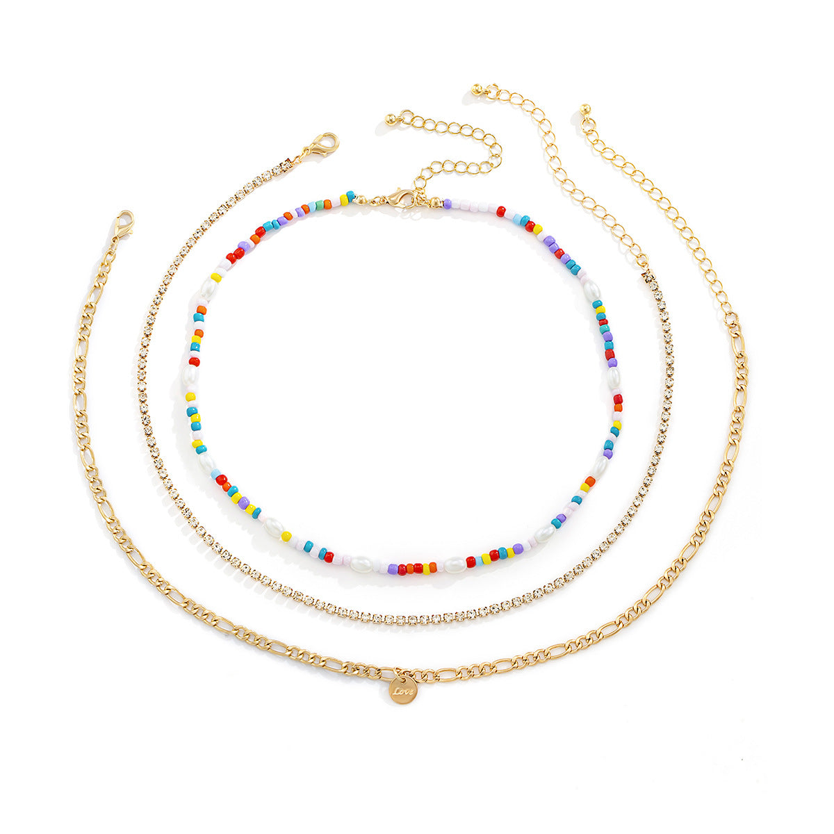 Statement Necklace Planderful Vienna Verve Multi Layer Claw Chain Beaded Ethnic Color Beads Imitation Pearl For Women