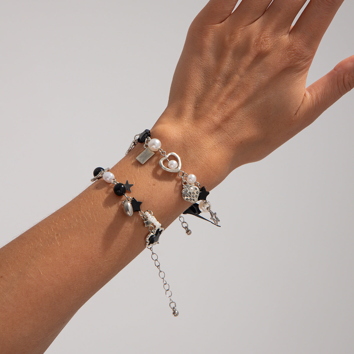 Planderful Vienna Verve Bracelet Set – Unique Niche Design with Star and Heart Accents