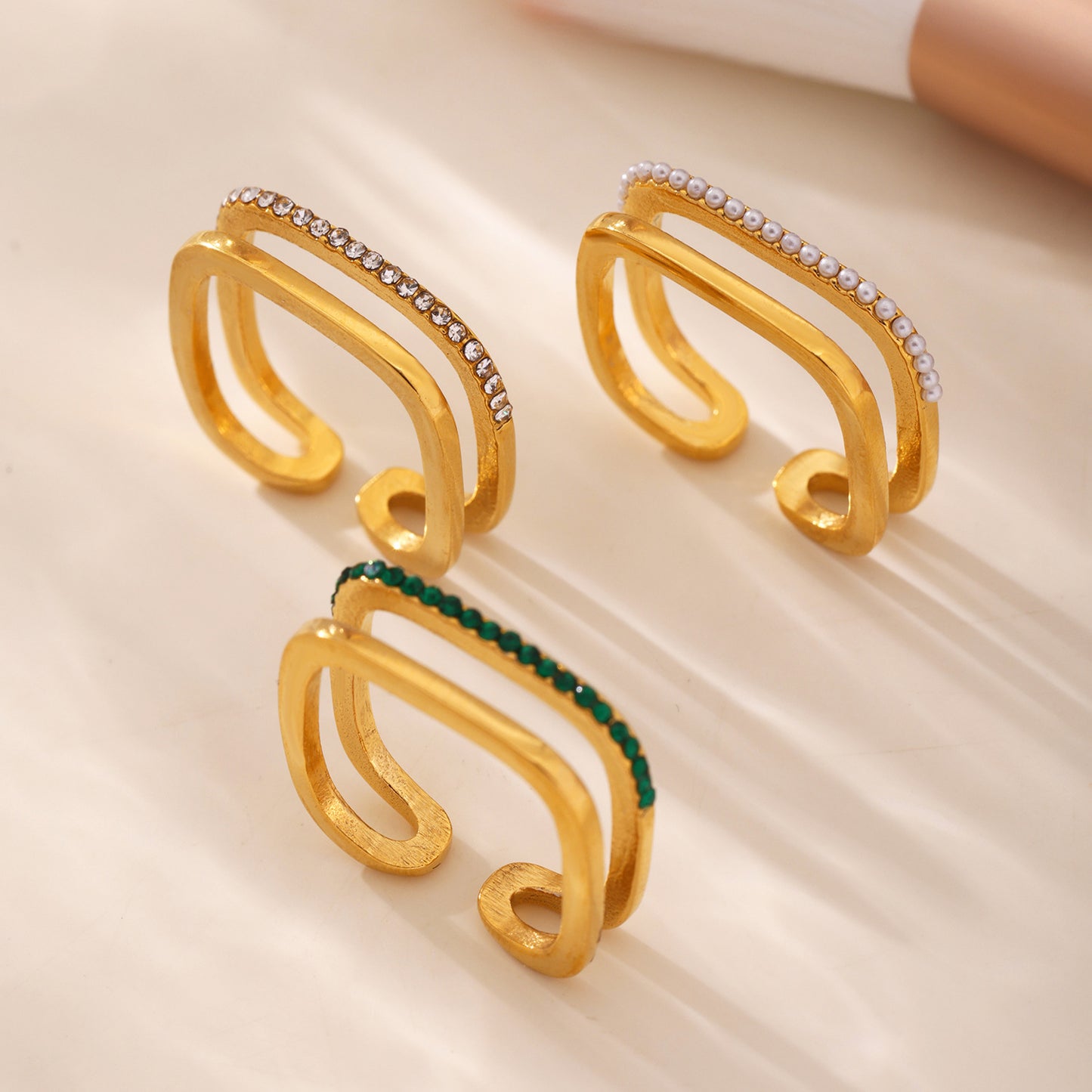 Planderful Personalized Zircon Ring For Women Open Index