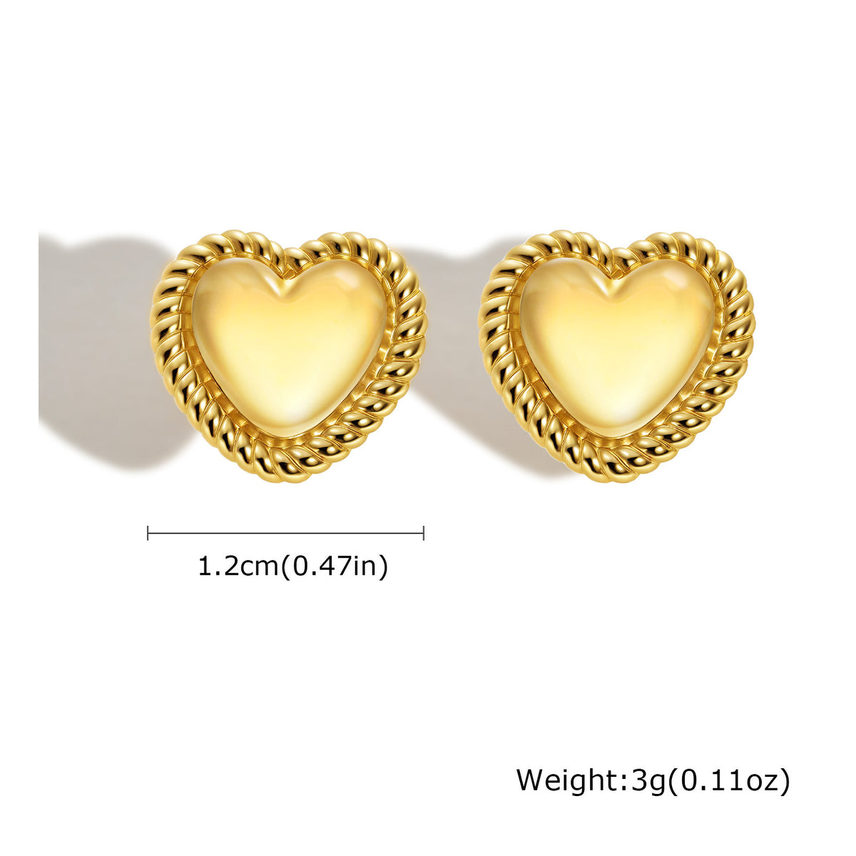 Stainless Steel Heart Earrings