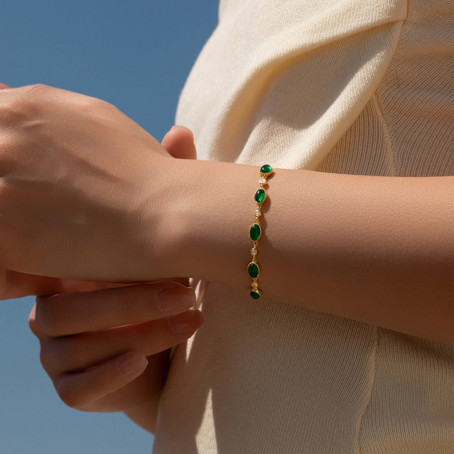 Planderful Everyday Genie Bracelet – Elegant Sterling Silver with Zircon