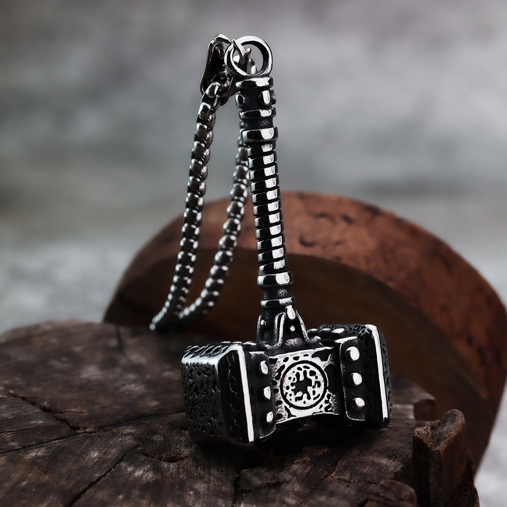Domineering Solid Thor's Hammer Viking Pendant Jewelry for Men