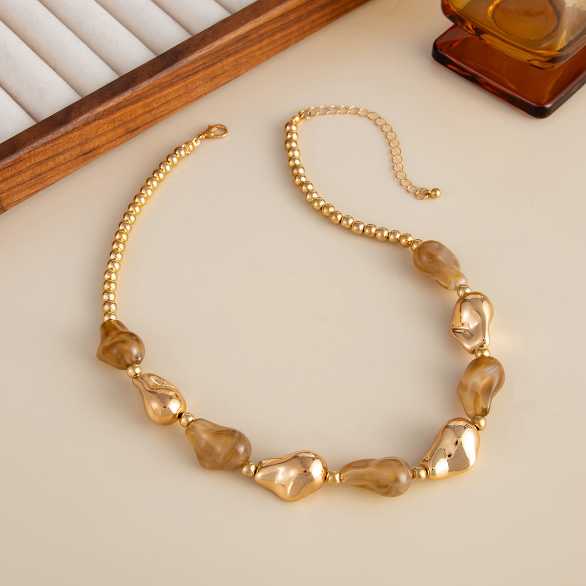 French Baroque Pearl Bead Necklace