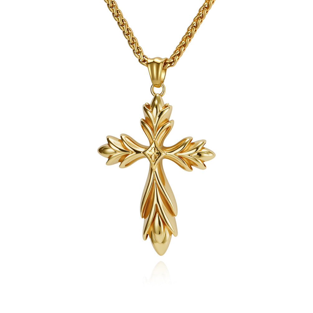 Stainless Steel Cross Gothic Vintage Necklace