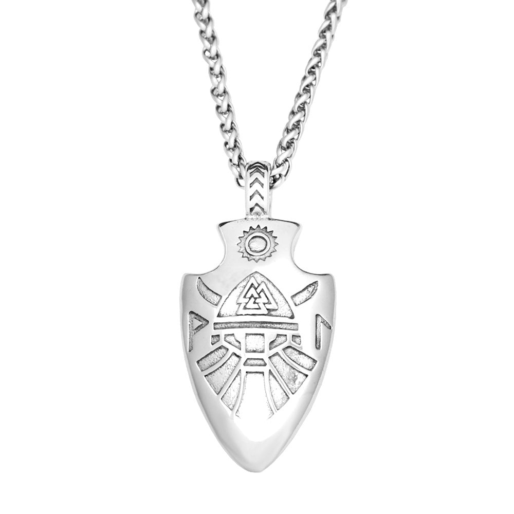 Celtic Viking Stainless Steel Men's Pendant Necklace