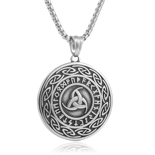 European And American Stainless Steel Viking Knot Pendant