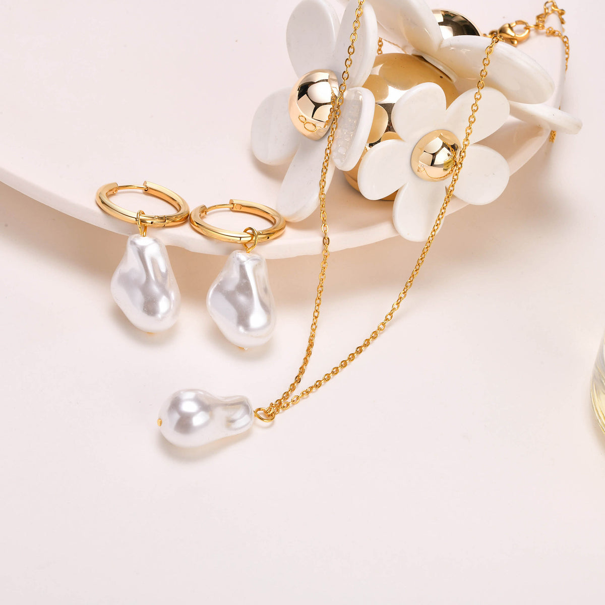 Pearl Jewelry — Necklace or Earring Pair