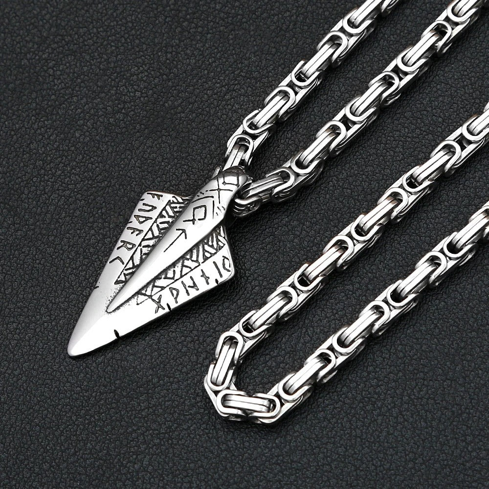Punk Viking Dagger Stainless Steel Men's Pendant Necklace