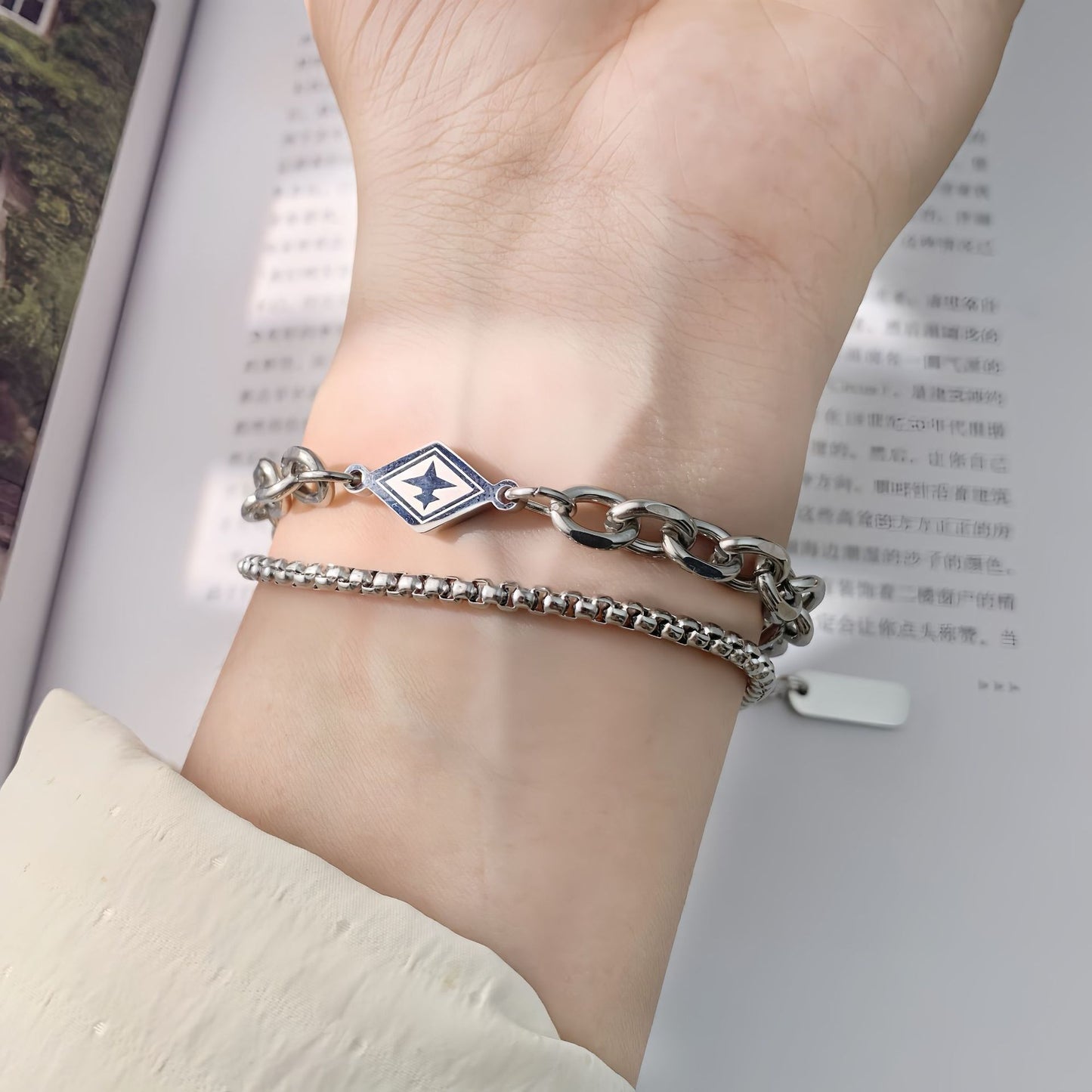 Planderful Jewelry Everyday Genie Steel Cuban Link Bracelet For Him Modern Durable Masculine Accessory