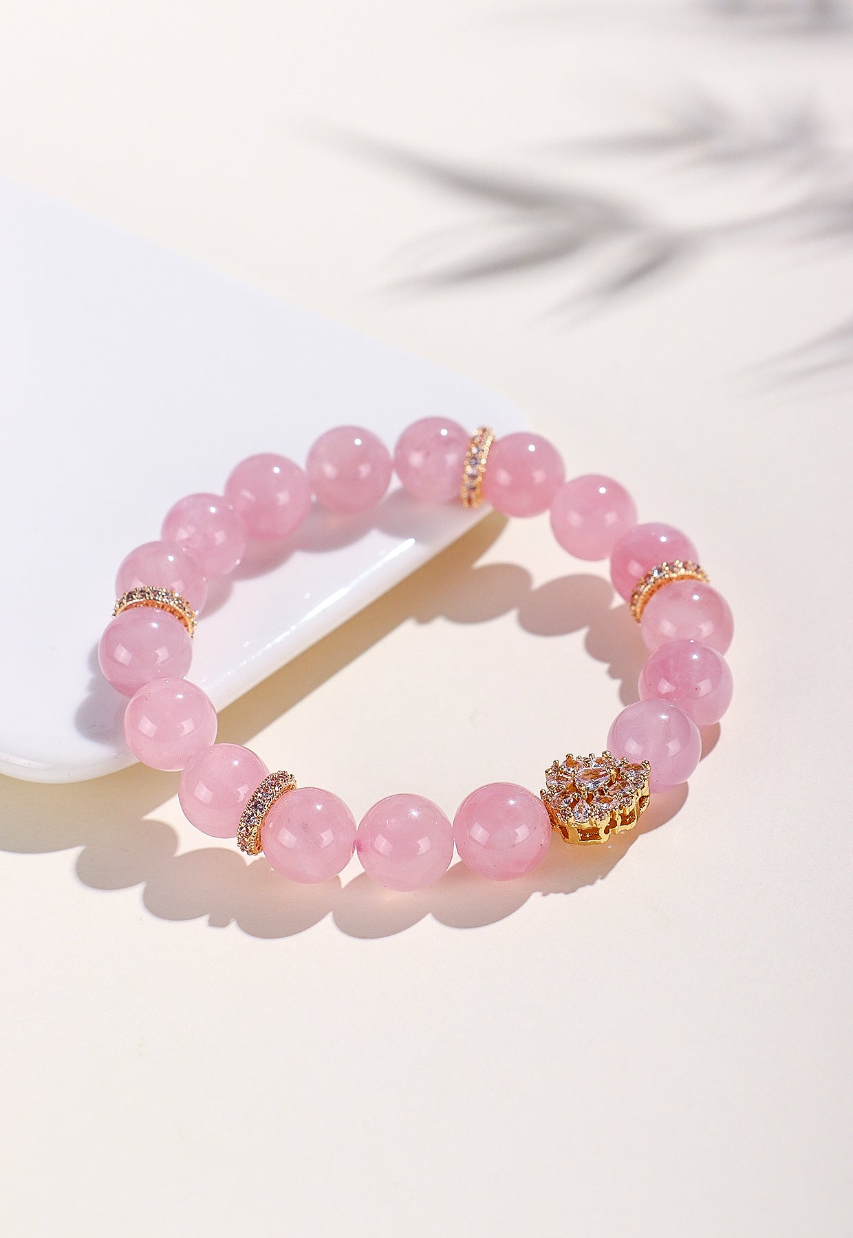 Planderful Fortune's Favor Bracelet – Elegant Pink Crystal Design