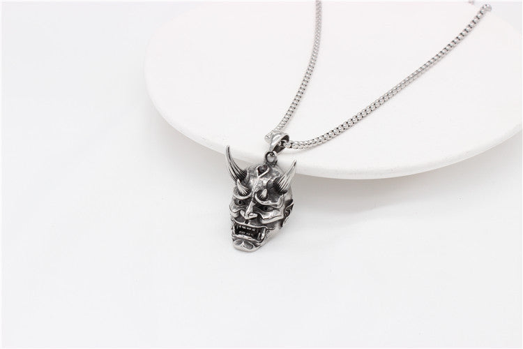 Prajna Skull Titanium Steel Pendant Necklace