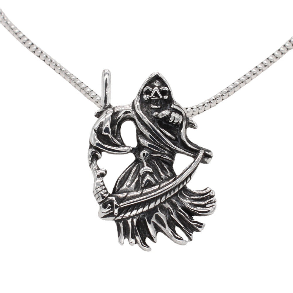 Scythe Guardian Titanium Steel Pendant Necklace