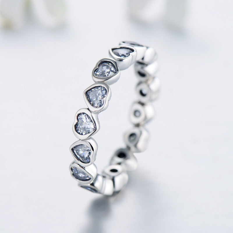 Retro Sterling Silver Zircon Ring - Everyday Genie Collection