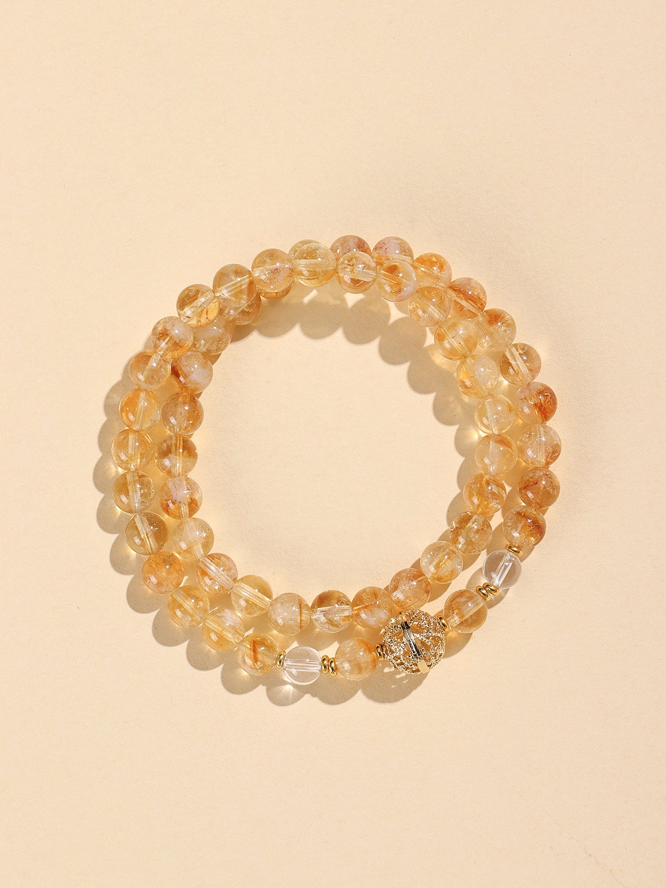 Planderful Fortune's Favor Bracelet – Elegant Natural Yellow Crystal Design