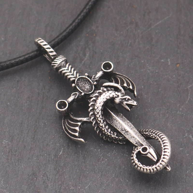 Planderful Dragon Sword Necklace For Men And Women Custom