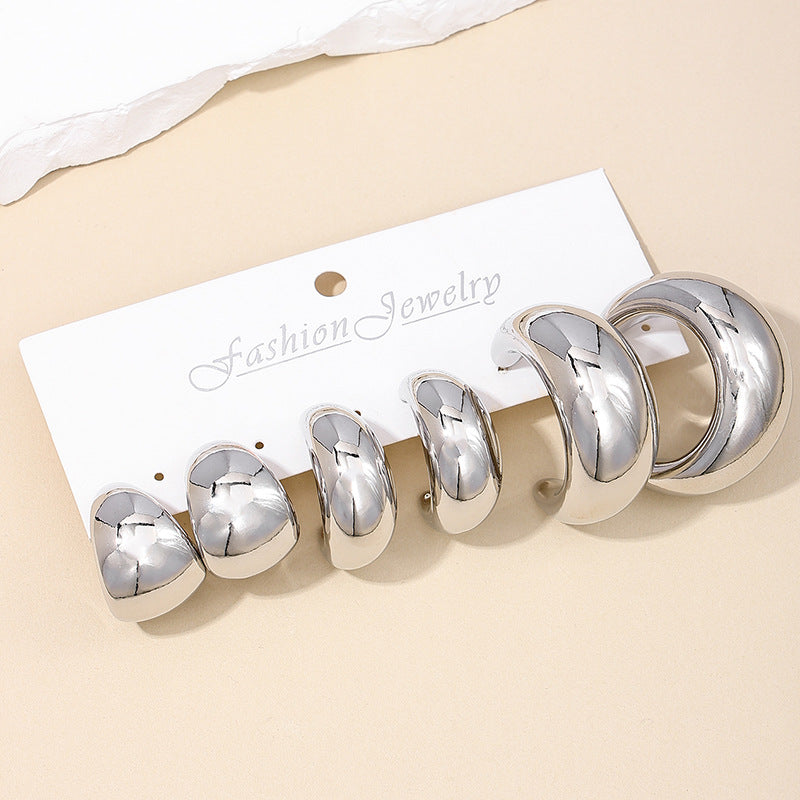 Exaggerated Temperament Hip-Hop Earring Set - Vienna Verve Collection