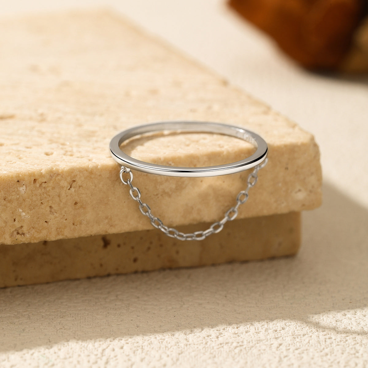 925 Sterling Silver Chain Ring