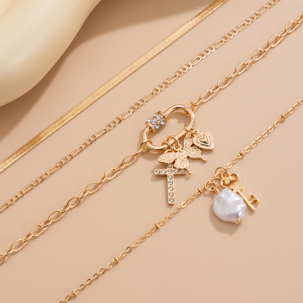 Planderful Vienna Verve Necklace – Elegant Multi-Layered Design