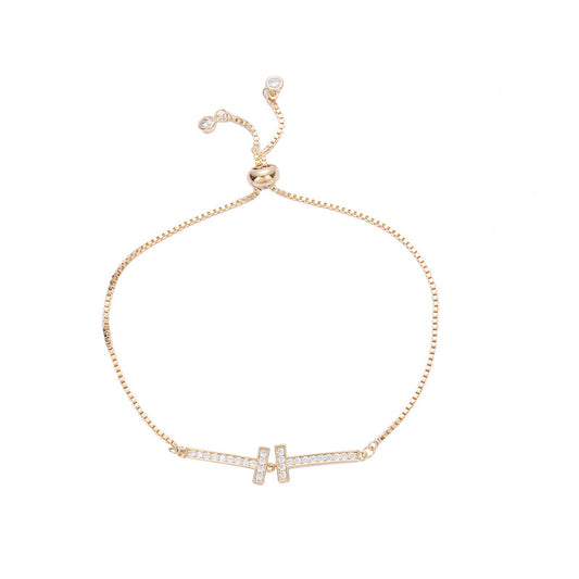 Elegant Sterling Silver Zircon Bracelet - Perfect Gift for Her