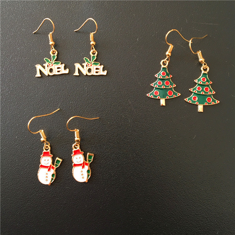 Festive Holiday Metal Earrings from Vienna Verve Collection