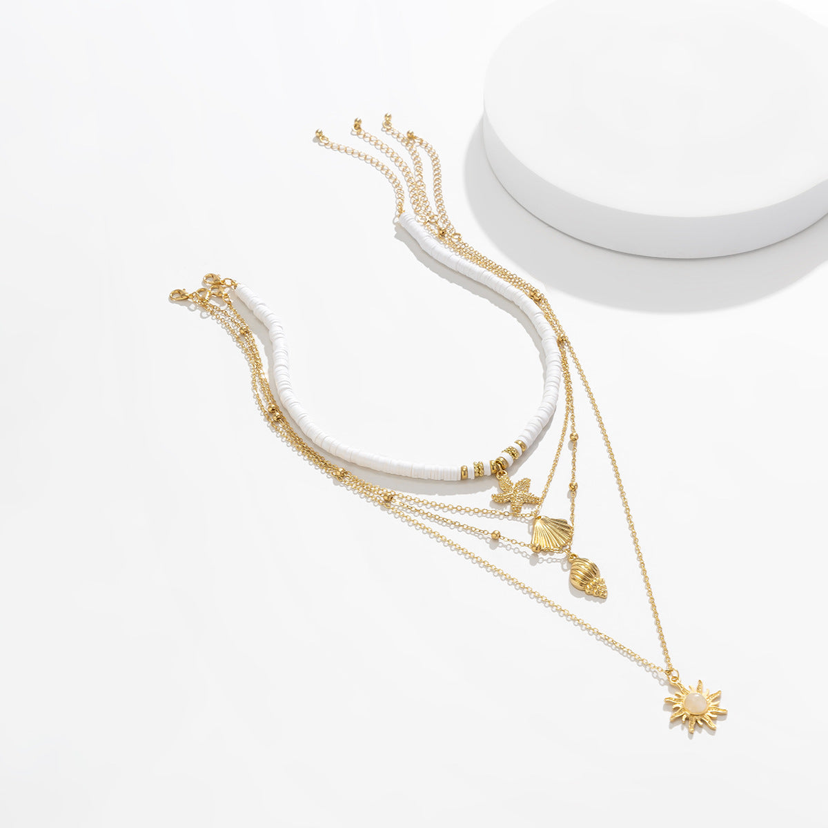 Planderful Vienna Verve Necklace – Coastal Inspired Multi-Layer Design