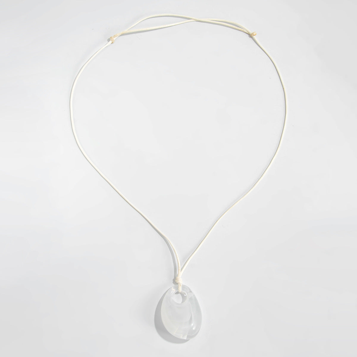 Adjustable Irregular Drop Pendant Necklace