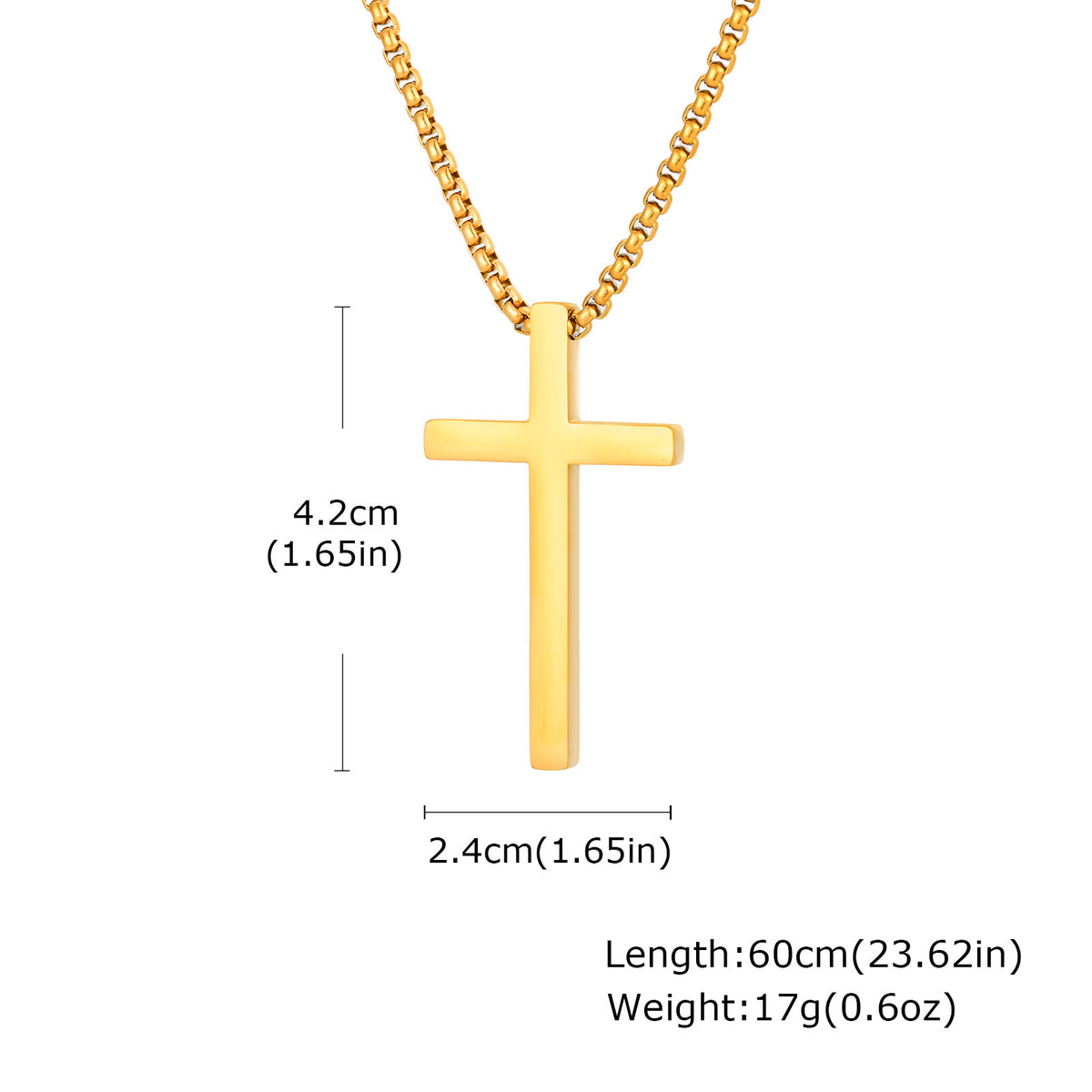 Stainless Steel Cross Necklace