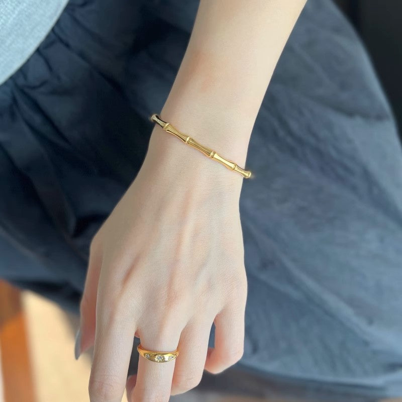 Planderful Jewelry Titanium Stainless Steel Bracelet For Women Minimalist Everyday Luxury