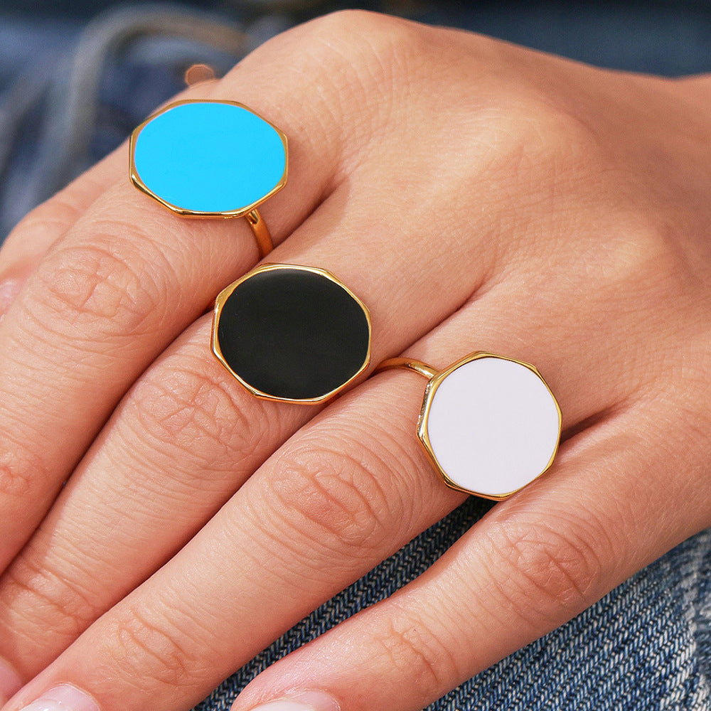 Planderful Open Ring for Women Durable Stainless Steel Genie