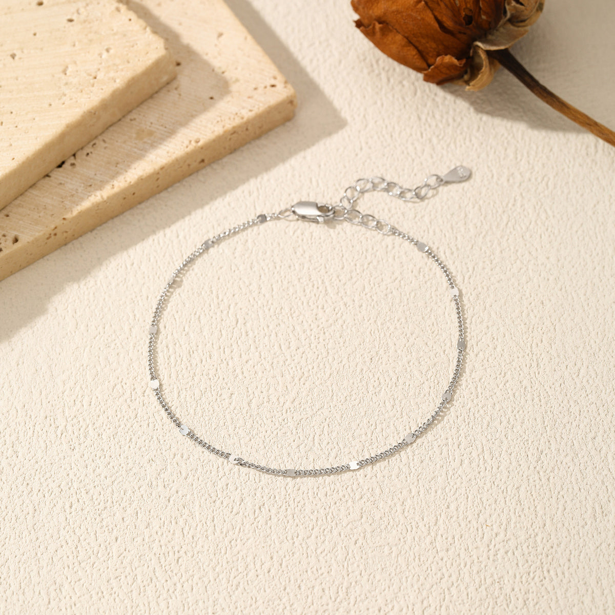 925 Sterling Silver Shimmer Chain Bracelet